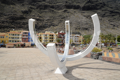 Skulptur in Puerto de Tazacorte, La Palma