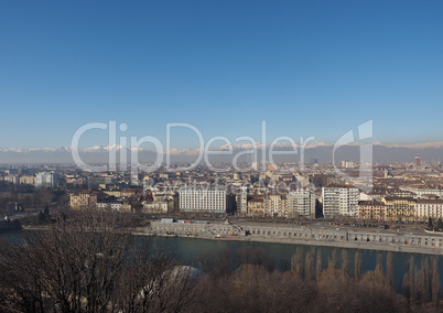 Aerial view of Turin