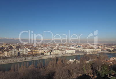 Aerial view of Turin