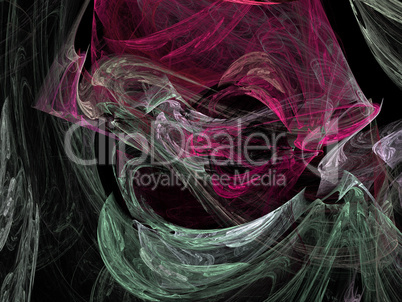 image of one Digital Fractal on Black Color image of one Digital Fractal on Black Color