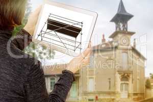 Tablet PC for planning scaffolding
