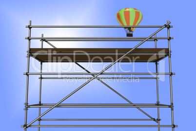 Scaffolding, 3d illustration