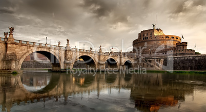 Bridge and mausoleum