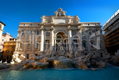 Trevi Fountain in the morning