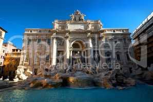 Trevi Fountain in the morning