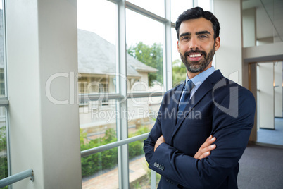 Portrait of businessman smiling