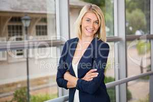 Beautiful businesswoman standing in conference centre