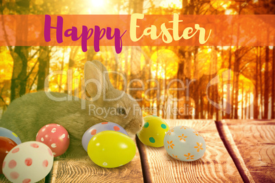 Composite image of easter greeting