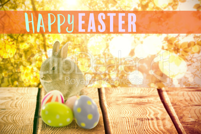 Composite image of easter greeting