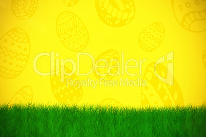 Composite image of grass and white background