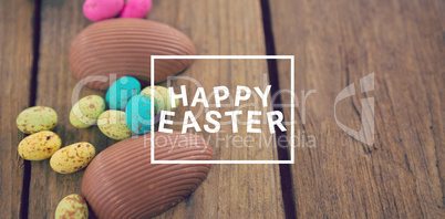 Composite image of easter greeting