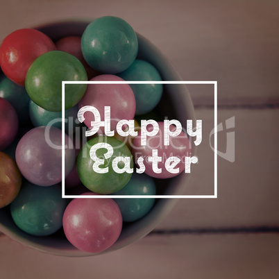 Composite image of happy easter