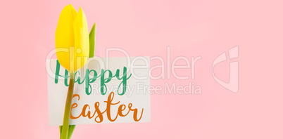 Composite image of easter greeting