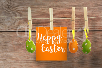 Composite image of easter greeting