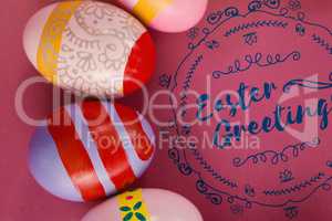 Composite image of easter greetings logo