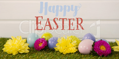 Composite image of easter greeting