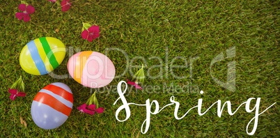 Composite image of easter greeting