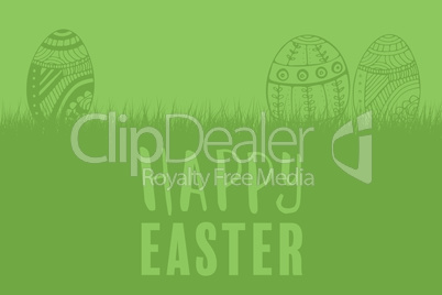 Composite image of easter greeting