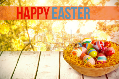 Composite image of easter greeting