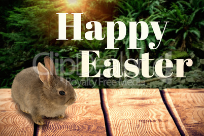 Composite image of happy easter logo