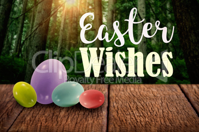 Composite image of easter greeting