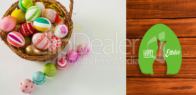 Composite image of happy easter graphic