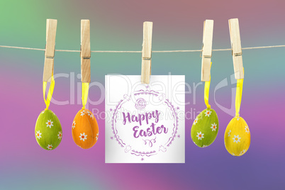 Composite image of happy easter logo