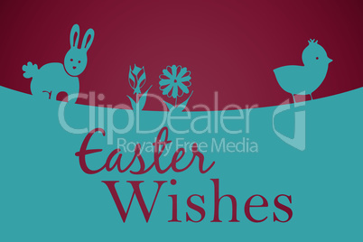 Composite image of easter greeting