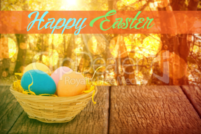 Composite image of happy easter logo