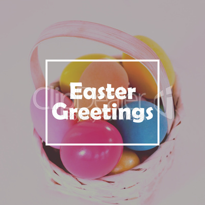 Composite image of easter greeting