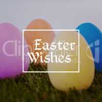 Composite image of easter greeting