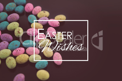 Composite image of easter greeting