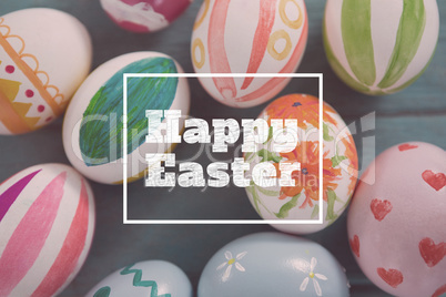 Composite image of happy easter