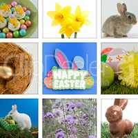 Composite image of happy easter greeting