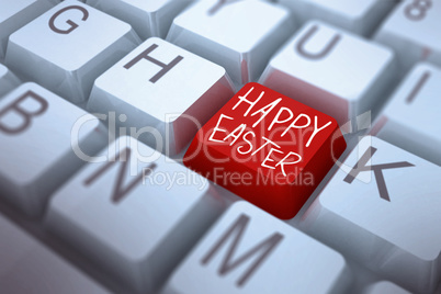 Composite image of easter greeting