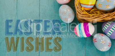 Composite image of easter greeting