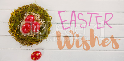 Composite image of easter greeting