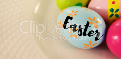 Composite image of easter greeting