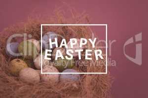 Composite image of easter greeting