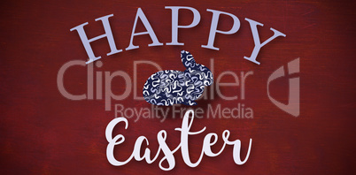 Composite image of easter greeting