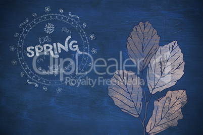 Composite image of spring logo against background