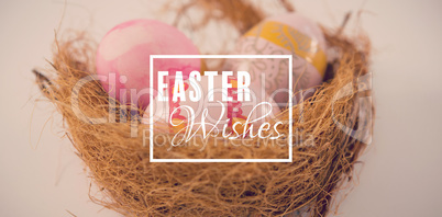 Composite image of easter greeting