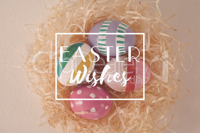 Composite image of easter greeting