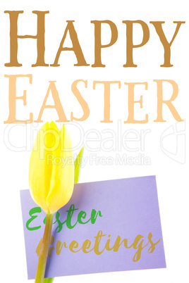 Composite image of easter greeting