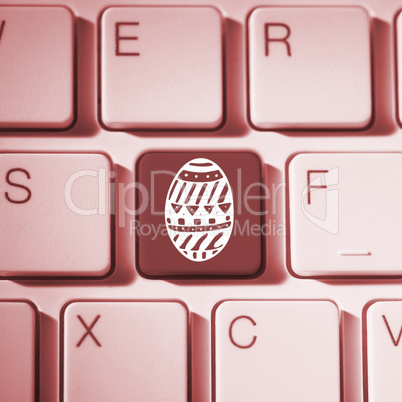 Red key on keyboard