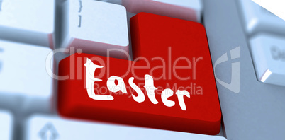 Composite image of easter greeting