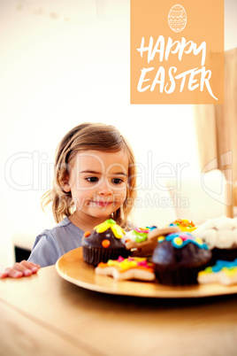 Composite image of easter greeting