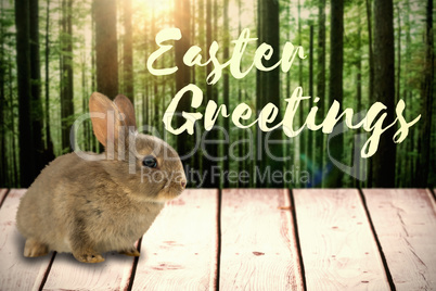 Composite image of easter greeting