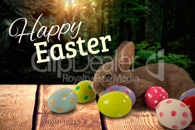 Composite image of easter greeting