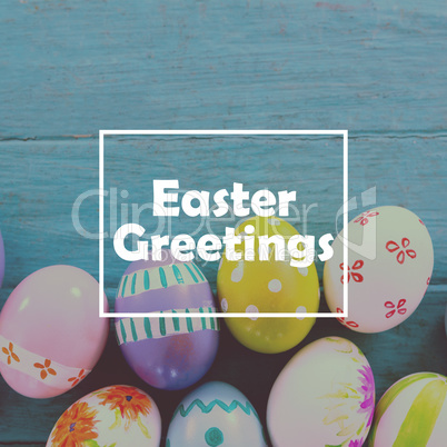 Composite image of easter greeting